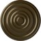 Ekena Millwork Carton Ceiling Medallion (For Canopies up to 3 3/4"), Hand-Painted Brass, 17 3/4"OD x 1 3/8"P CM18CABRS - alternate 1